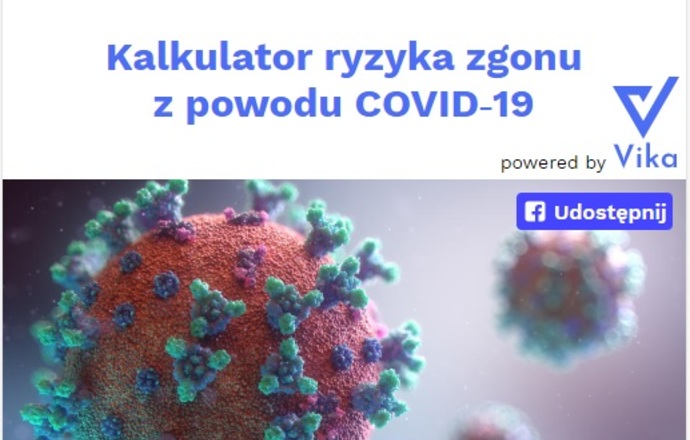 Polscy naukowcy stworzyli kalkulator ryzyka zgonu z powodu COVID-19
