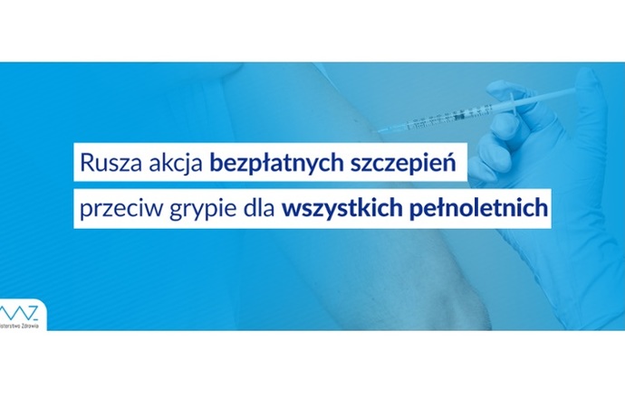 Od 23 listopada szczepienie przeciw grypie bezpłatne dla wszystkich pełnoletnich