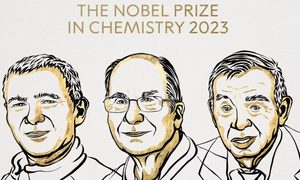 Nagroda Nobla w dziedzinie chemii dla G. Bawendi, Louis E. Brus i Alexei I. Ekimov za odkry