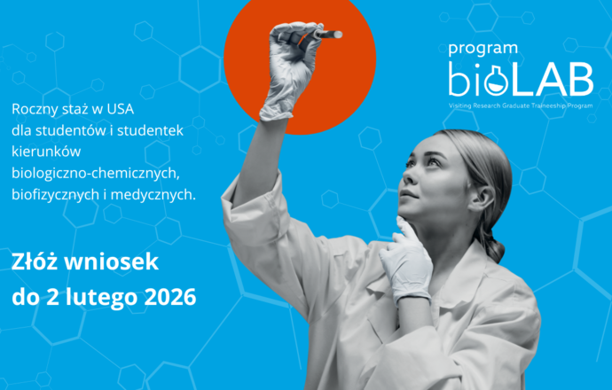 Trwa nabór do programu stażowego BioLAB 2026-27