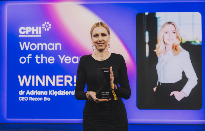 Dr Adriana Kiędzierska-Mencfeld została Women of the Year CPHI Pharma Awards 2025. Pierwsza