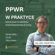 PPWR w praktyce po wejściu rozporządzenia w życie. Szkolenie online dla przedsiębiorców
