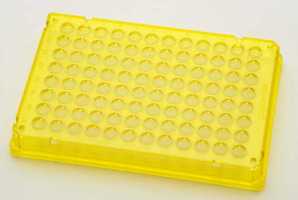 Płytki twin.tec PCR 96 żółte (dołki bezbarwne) typu skirted, 300 szt.
