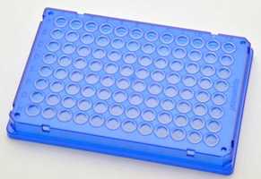 Płytki twin.tec PCR 96 niebieskie (dołki bezbarwne) typu skirted, 300 szt.